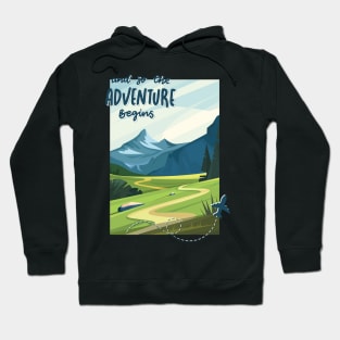 Adventure is my therapy Adventure Explore the world travel lover summer spring Hoodie